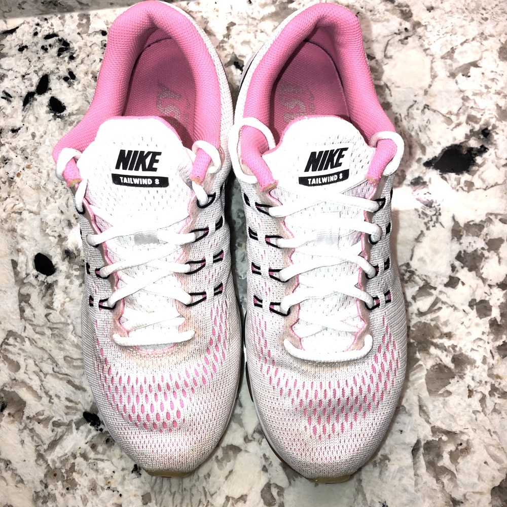 White Nike Running Shoes
